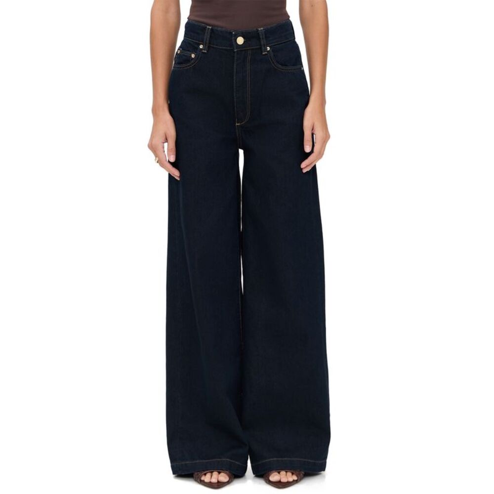 DL1961 Womens Jeans 30 Hepburn High Rise Wide Leg Jeans Ventura $229 - Picture 5 of 6